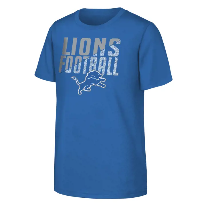 T-shirt de football Detroit Lions NFL pour jeune enfant BLEU