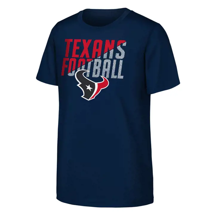T-shirt football NFL Houston Texans pour jeune ENFANT bleu marine