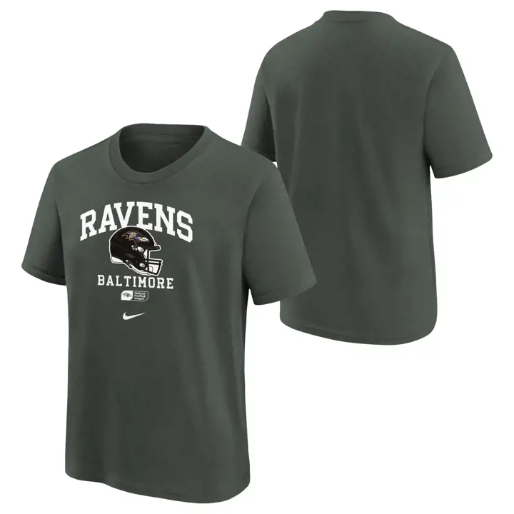 BALTIMORE RAVENS T-shirt enfant NFL Essential Helmet 24 ANTHRACITE