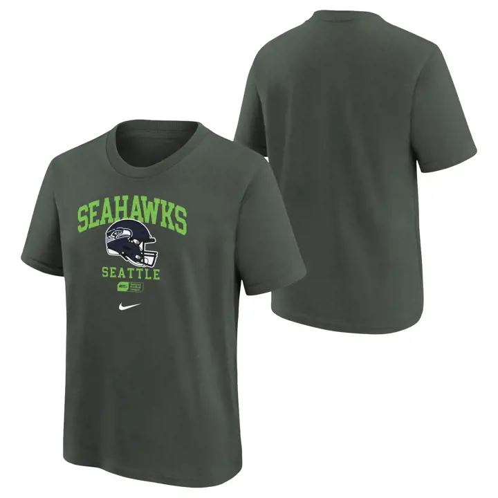 SEATTLE SEAHAWKS NFL Tee-shirt Casque Essentiel Enfant 24 ANTHRACITE