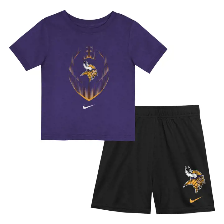 Ensemble t-shirt et short icône NFL Minnesota Vikings pour tout-petit AST