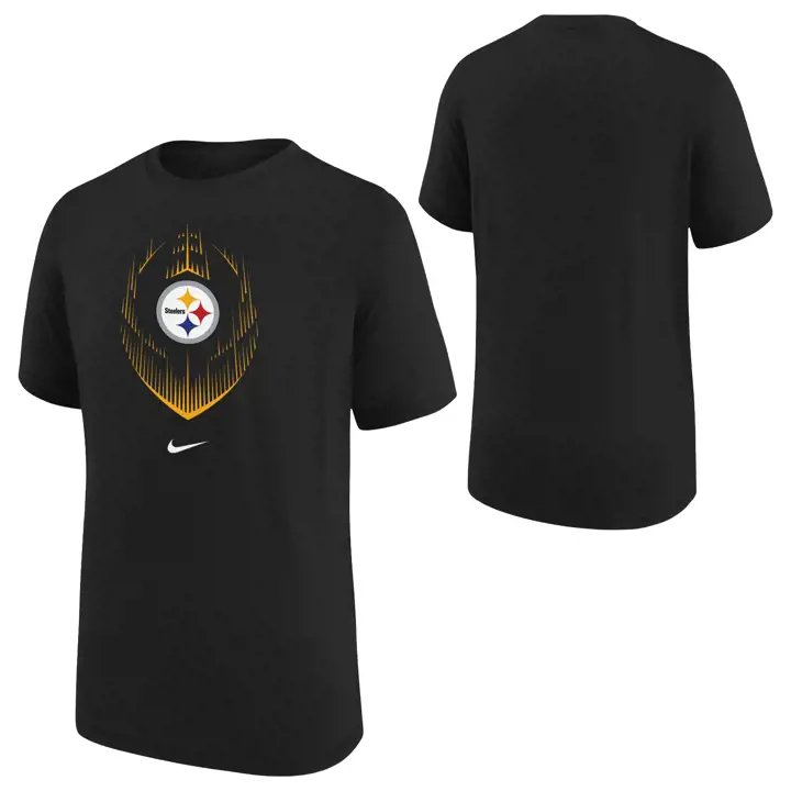 T-shirt icône jeune Pittsburgh Steelers NFL 24 BLK