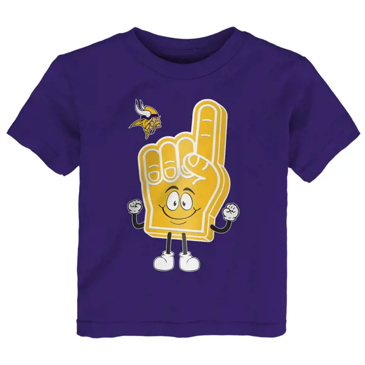 T-shirt bébé « Homme à tout faire » NFL des Minnesota Vikings VIOLET
