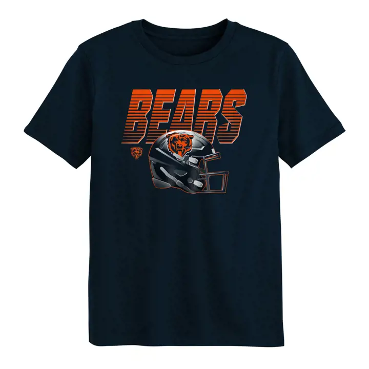 T-shirt enfant Chicago Bears NFL Head First BLEU MARINE