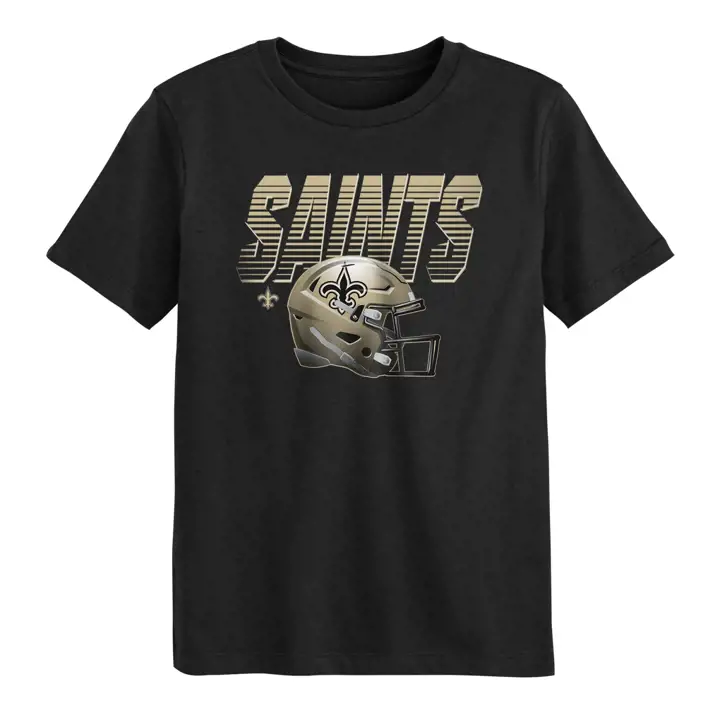T-shirt enfant NFL New Orleans Saints Head First noir