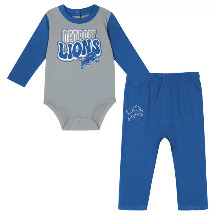 Ensemble de 2 pièces Detroit Lions NFL Newborn Double Up AST