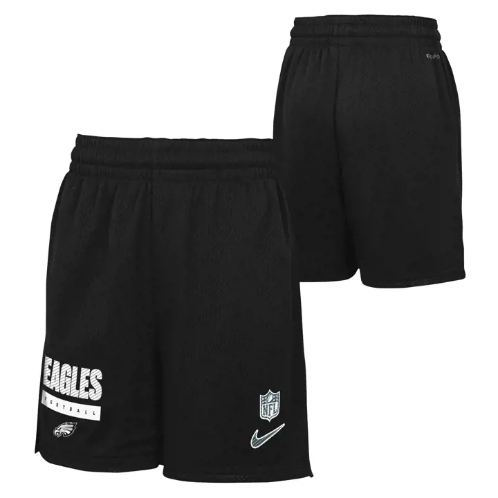 Short de jeune NFL Philadelphia Eagles Sideline 24 BLK