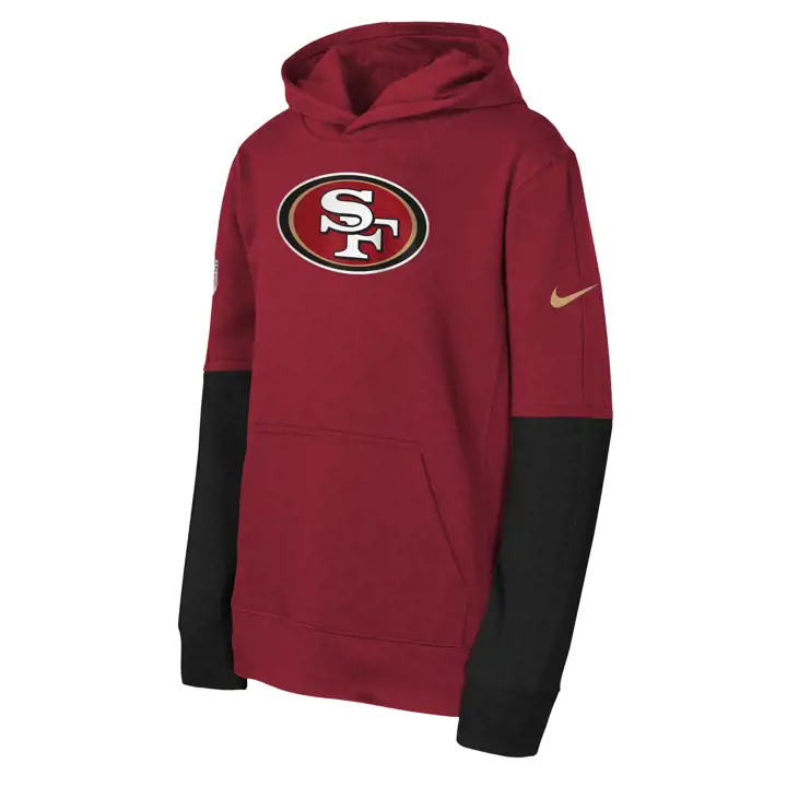 San Francisco 49ers NFL Sweat à capuche enfant, collection équipe 24 ROUGE