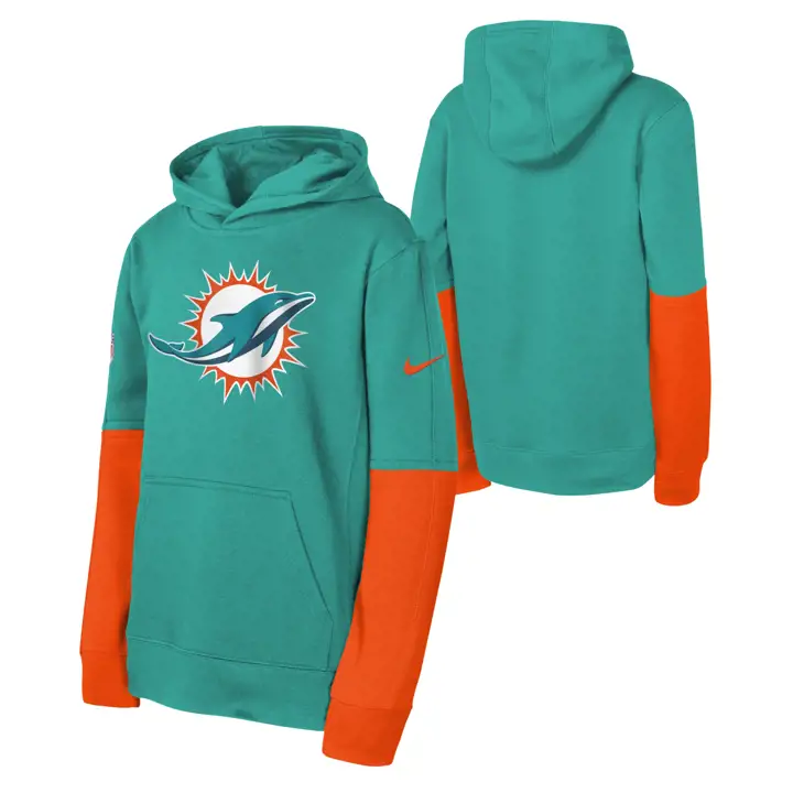 Hoodie enfant Miami Dolphins NFL - Équipe officielle - 24 GRN