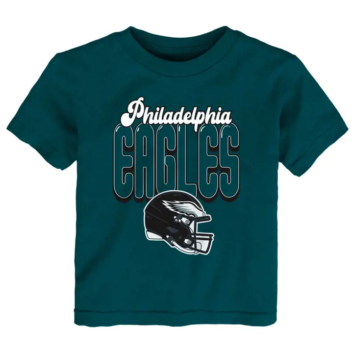 T-shirt pour tout-petits NFL Philadelphia Eagles Tall Boy sarcelle