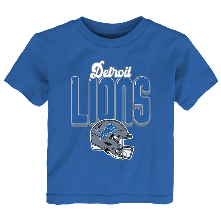 T-shirt bleu NFL Detroit Lions pour enfant