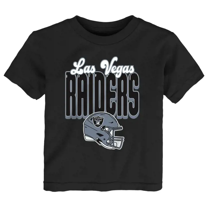 T-shirt Las Vegas Raiders NFL Enfant Garçon Coupe Longue Noir