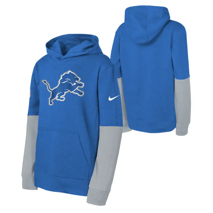 Hoodie Enfant NFL Detroit Lions Équipe Officielle 24 BLEU