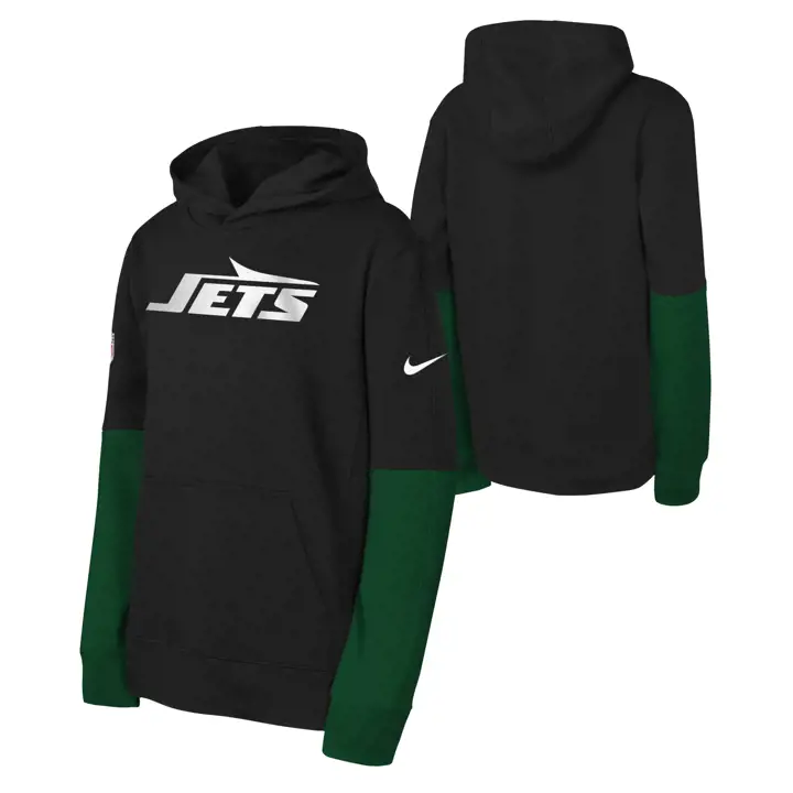 New York Jets NFL Sweat à capuche junior - Équipe - 24 BLK