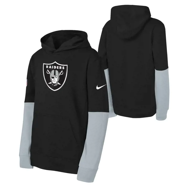 Las Vegas Raiders NFL Sweat à Capuche Jeune Équipe 24 Noir