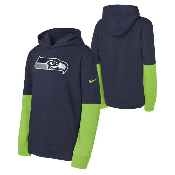 Sweat à capuche NFL Youth Team Issue des Seahawks de Seattle 24 NAVY