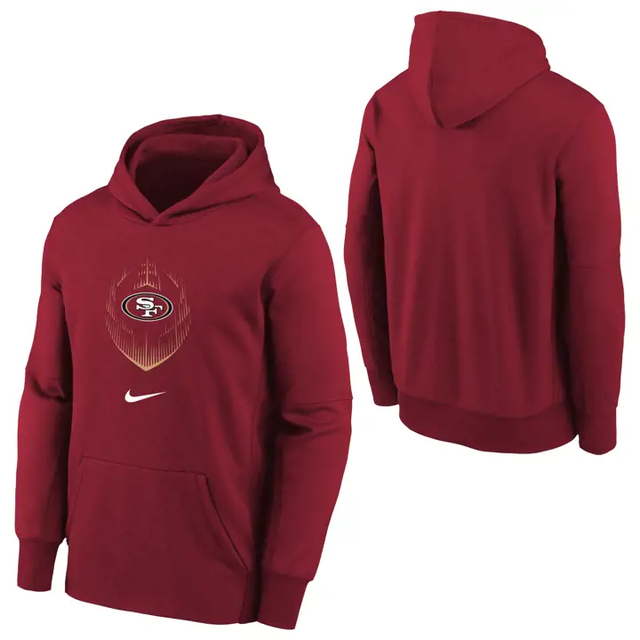 Sweat à capuche enfant NFL San Francisco 49ers Icon 24 GRY