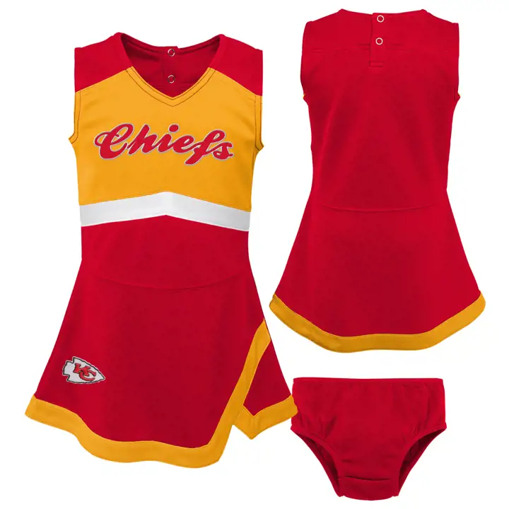 Kansas City Chiefs NFL Robe de Pom-pom Girl pour Bébé Rouge