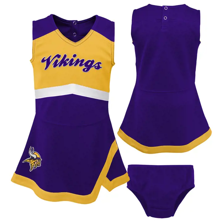 Robe de cheerleader NFL pour bébés Minnesota Vikings - VIOLET