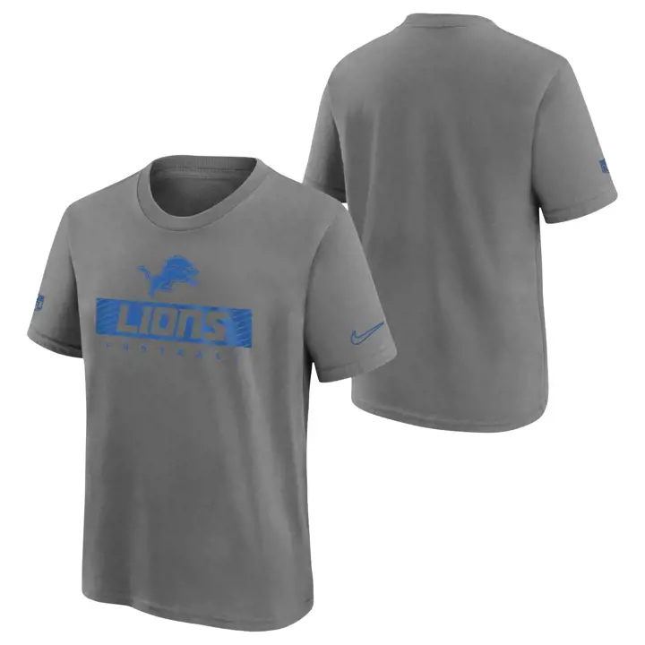 T-shirt de Légende Équipe Officielle Jeunesse NFL Detroit Lions 24 GRY
