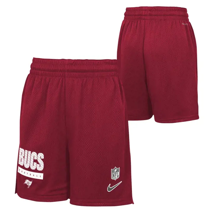 Shorts d'entraînement pour jeunes NFL Tampa Bay Buccaneers 24 ROUGE