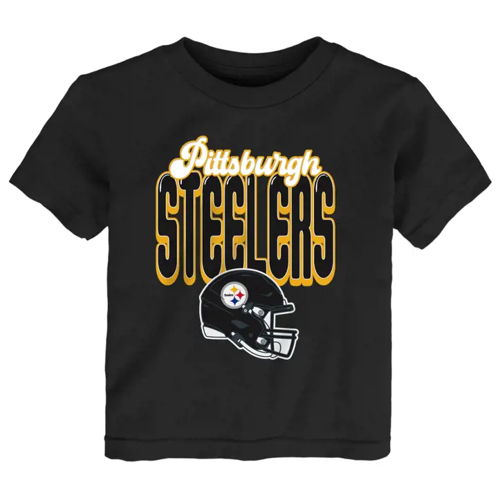 T-shirt NFL Pittsburgh Steelers pour jeune enfant – Noir