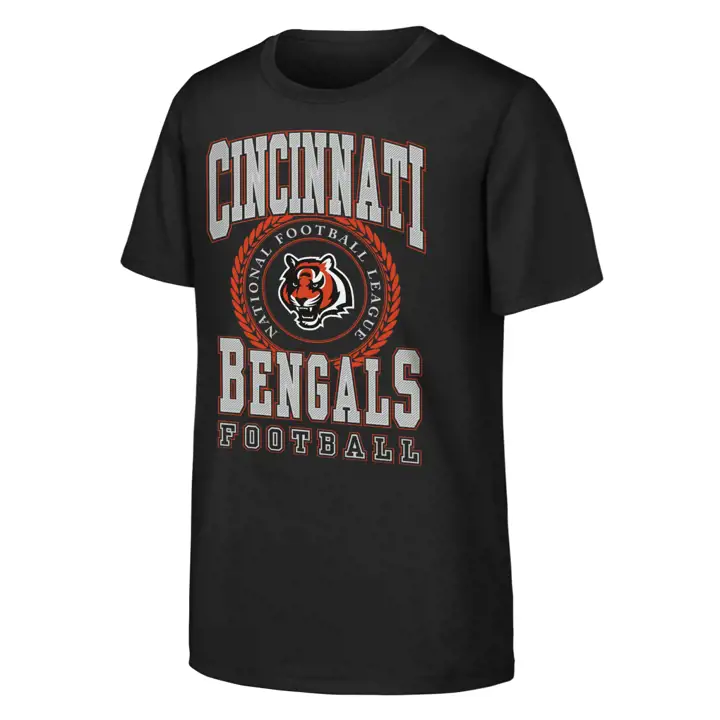 T-shirt jeunesse NFL Stitched Up des Bengals de Cincinnati - Noir