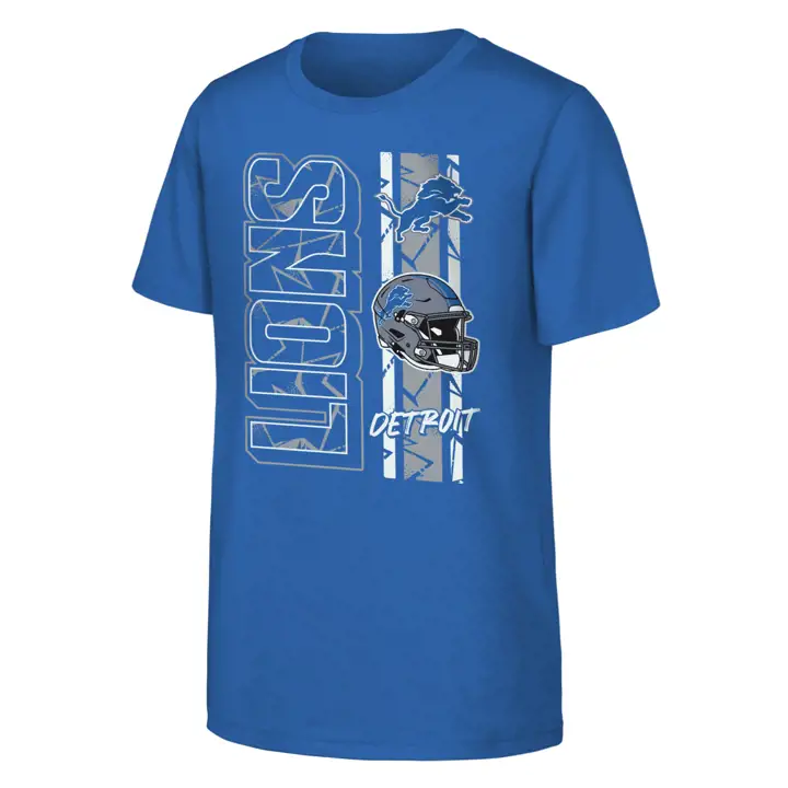 T-shirt « All In » NFL des Detroit Lions pour jeunes BLEU
