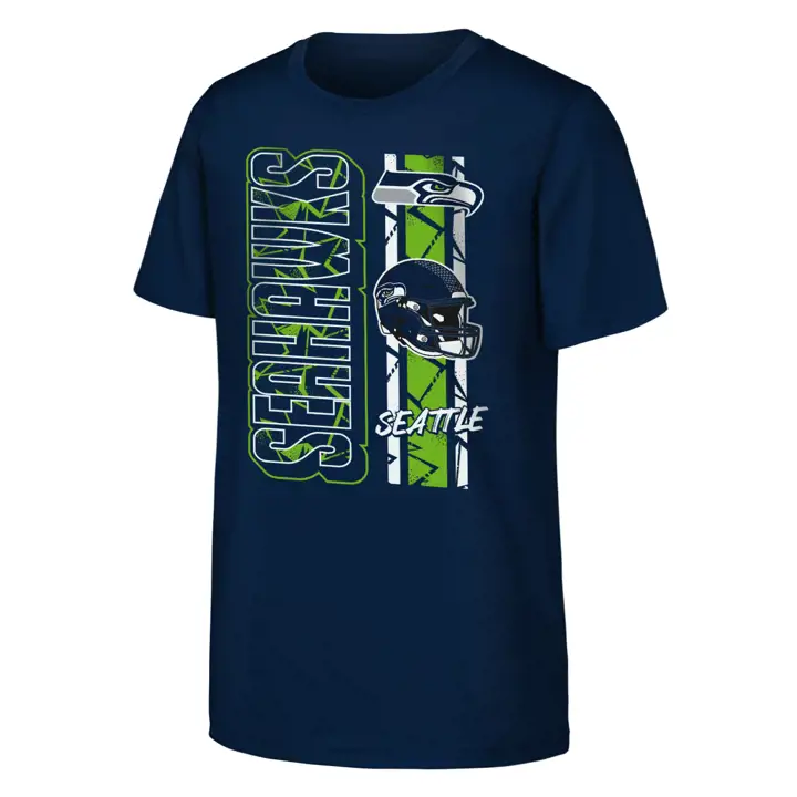 T-shirt NFL enfant Seattle Seahawks « All In » - Marine
