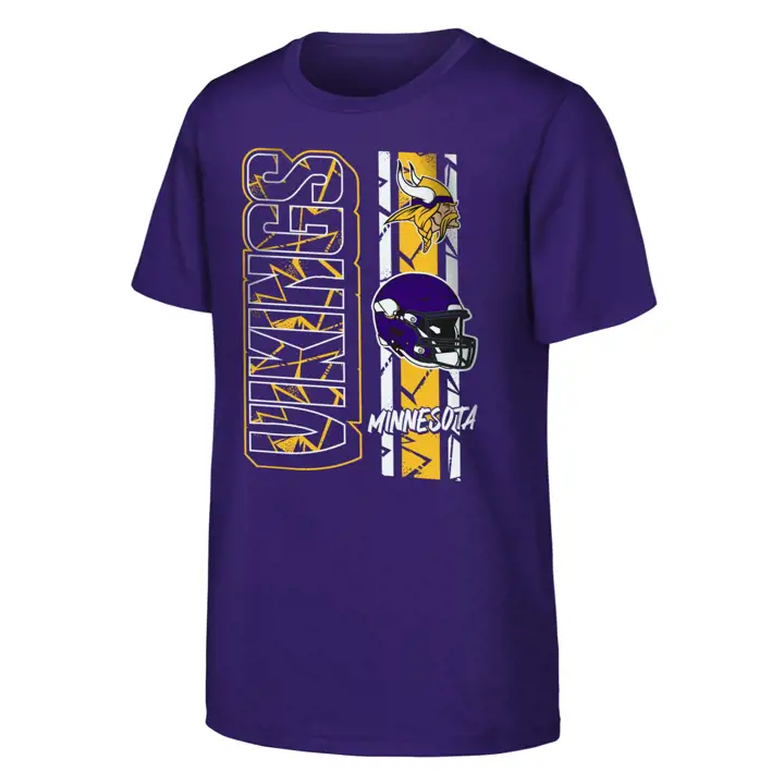 T-shirt pour jeune NFL All In des Minnesota Vikings VIO