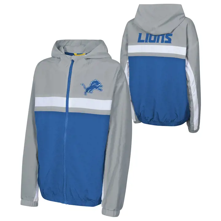 Coupe-vent de la NFL pour jeune Detroit Lions Headliner