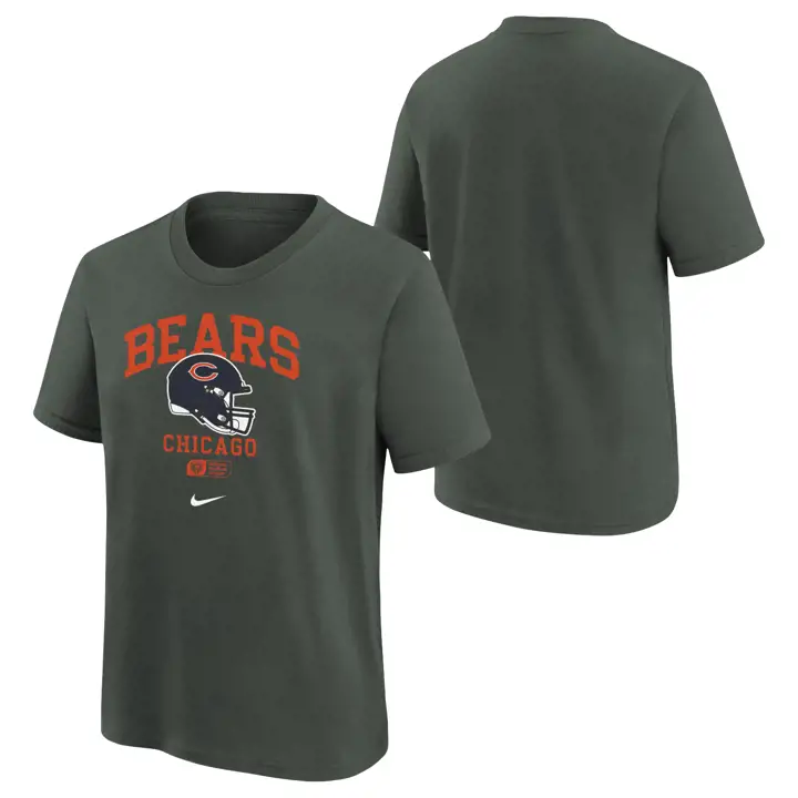 T-shirt Enfant NFL Casque Essentiel CHICAGO BEARS 24 ANTHRACITE