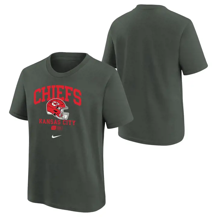 KANSAS CITY CHIEFS NFL T-shirt essentiel pour jeunes avec casque 24 ANTHRAC