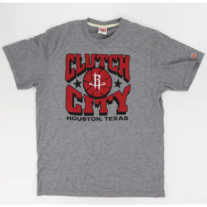 T-shirt NBA Clutch City des Houston Rockets gry