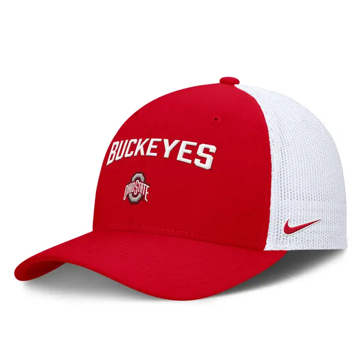 Ohio State Buckeyes NCAA NK Primetime Rise Trucker Rouge/Blanc