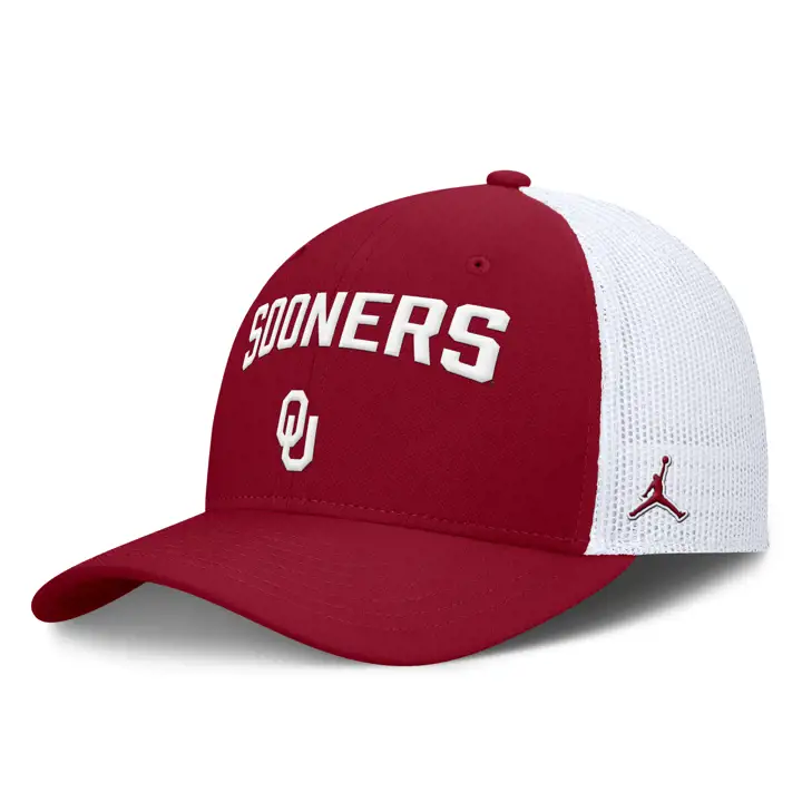 Oklahoma Sooners NCAA NK Primetime Rise Trucker CRIM/WHT