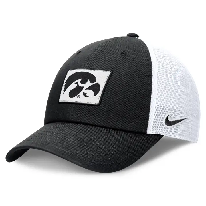Iowa Hawkeyes NCAA NK Primetime Club Trucker NOIR/BLANC