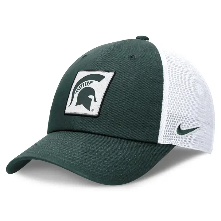 Michigan State Spartans NCAA NK Primetime Club Trucker Vert foncé