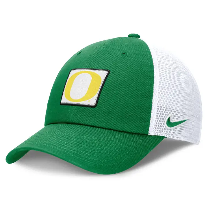 Oregon Ducks NCAA NK Primetime Club Trucker VERT/BLANC