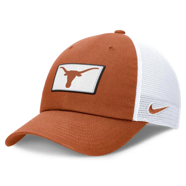 Texas Longhorns NCAA NK Primetime Club Trucker ORG/WHT