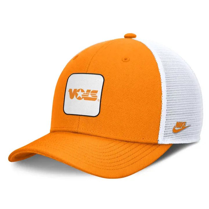 Tennessee Volunteers NCAA NK Legacy Rise Patch Trucker ORG/W