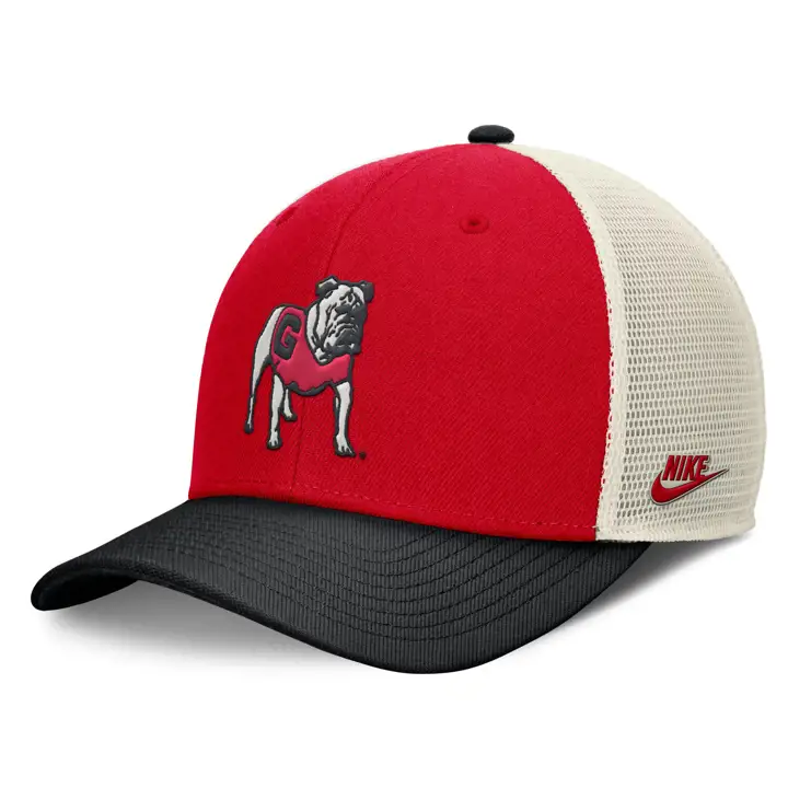 Georgia Bulldogs NCAA NK Legacy Rise TriColor Trucker ROUGE/BL