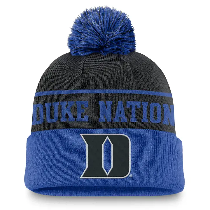 Bonnet en maille avec pompon Duke Blue Devils NCAA NK Noir