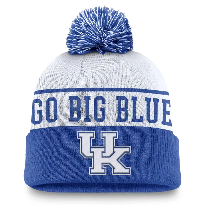 Kentucky Wildcats NCAA NK Bonnet à pompon local BLANC
