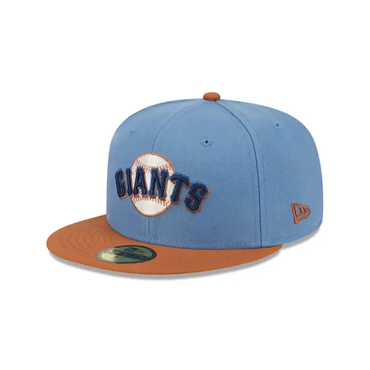 SAN FRANCISCO GIANTS MLB Pastel Punch Slate 59FIFTY SLBL/BRN