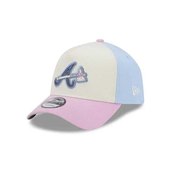 BRAVES MLB Pastel Punch Cotton Candy 9FORTY A-Frame GRY/SKBL