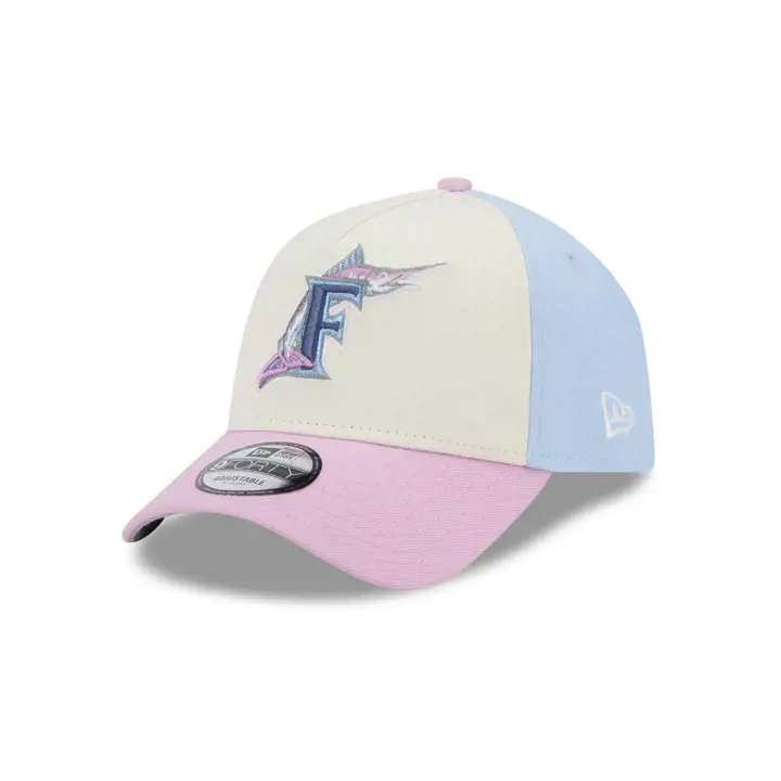 MARLINS MLB Pastel Punch Cotton Candy 9FORTY A-Frame GRY/SKB