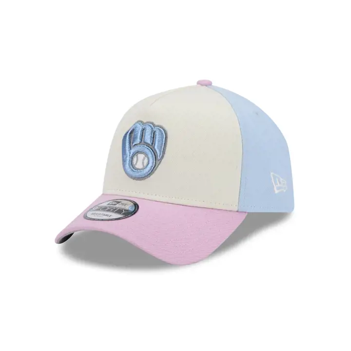 BREWERS MLB Pastel Punch Cotton Candy 9FORTY A-Frame GRY/SKB