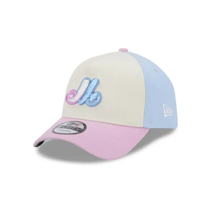 EXPOS MLB Pastel Punch Barbe à Papa 9FORTY A-Frame GRIS/BLEU CIEL/