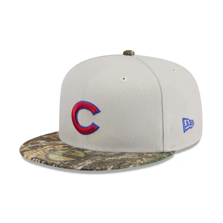 CHICAGO CUBS MLB Stone Tree 59FIFTY WRIGLEY PIERRE/CAMO/GRIS